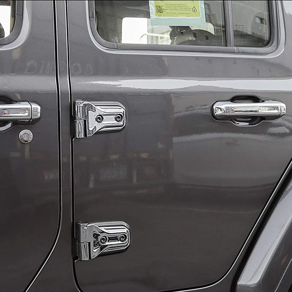 NINTE Door Handle Cover for Jeep Wrangler JL 2018 2019, ABS Chrome Exterior Handle Trim, 4-Door & Tailgate 10pcs Covers（NOT The Replacement）