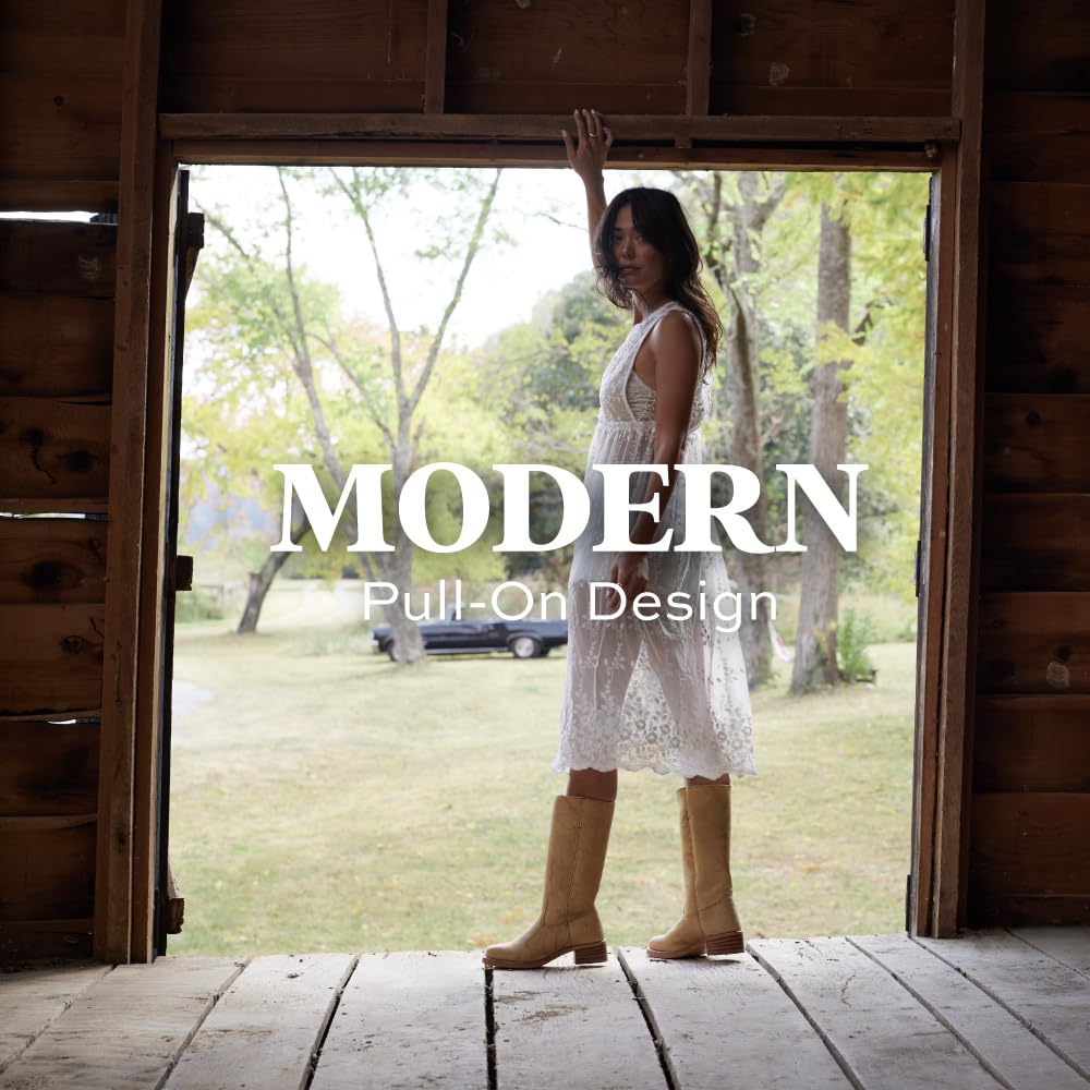 Frye Campus 14L Iconic Tall Boots for Women Crafted from Signature Montana Leather with Genuine Stitch Welt Construction and Stacked Leather Heel