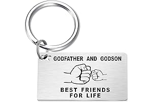 Fathers Day Godfather Proposal Gifts from Godchild, Best Godfather Keychain
