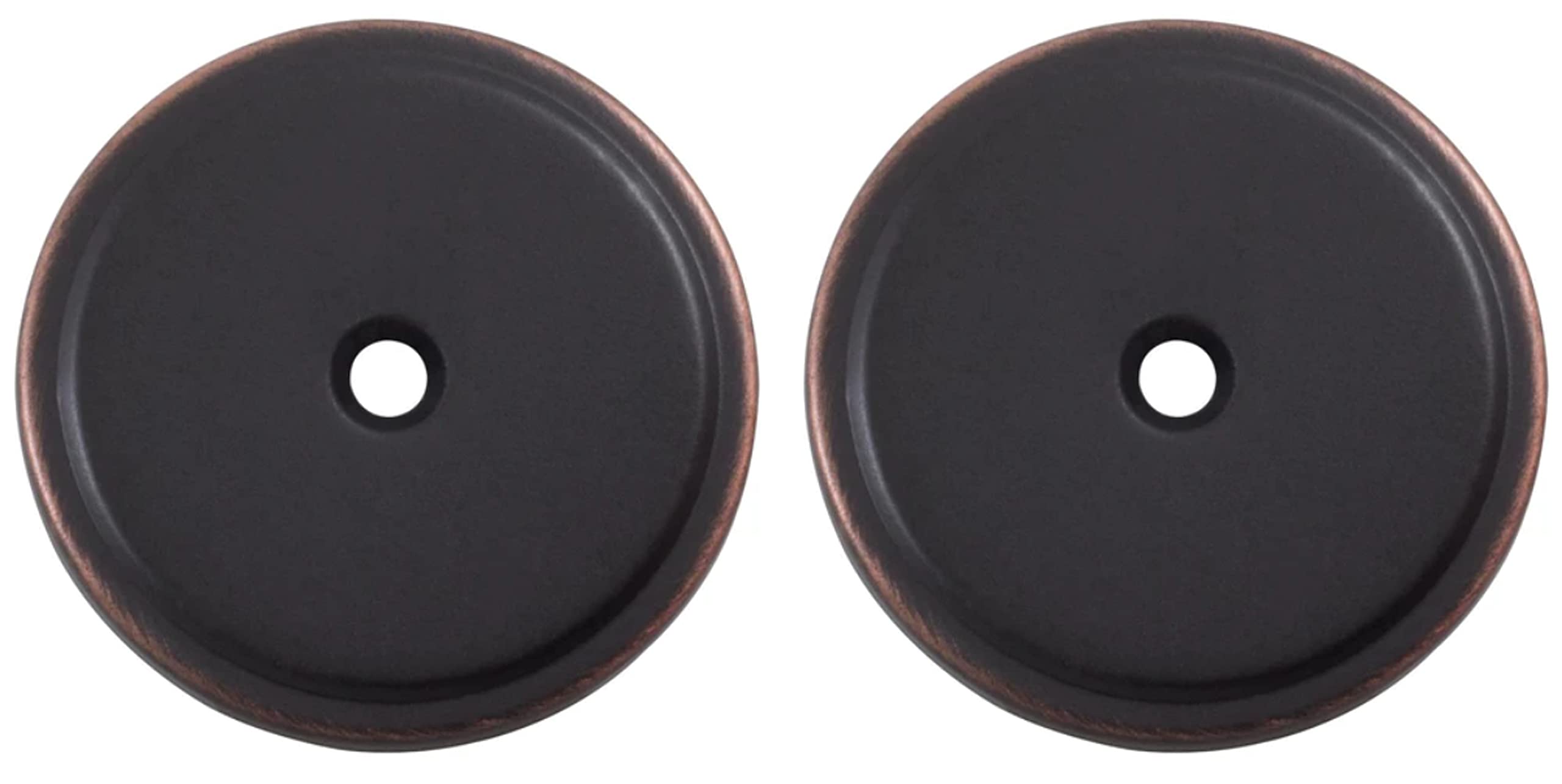 Bi-Fold Closet Door Knob Backplate, 1-3/4 Inches, Vintage Bronze by S.H.H (Pack of 2)