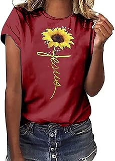 Maglietta da donna, elegante, classica, semplice, casual, leggera, traspirante, slim fit, per il tempo libero