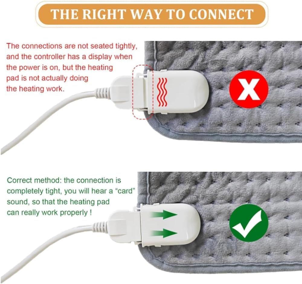 Extra Large Heating Pad for Back Pain Relief, 20x40 Inches, Full Body Heating Pad with Moist Heat Therapy, 10 Temperature Settings, 3 Auto Shut-Off Timers & Soft Flannel Cover, Gifts for Women Men