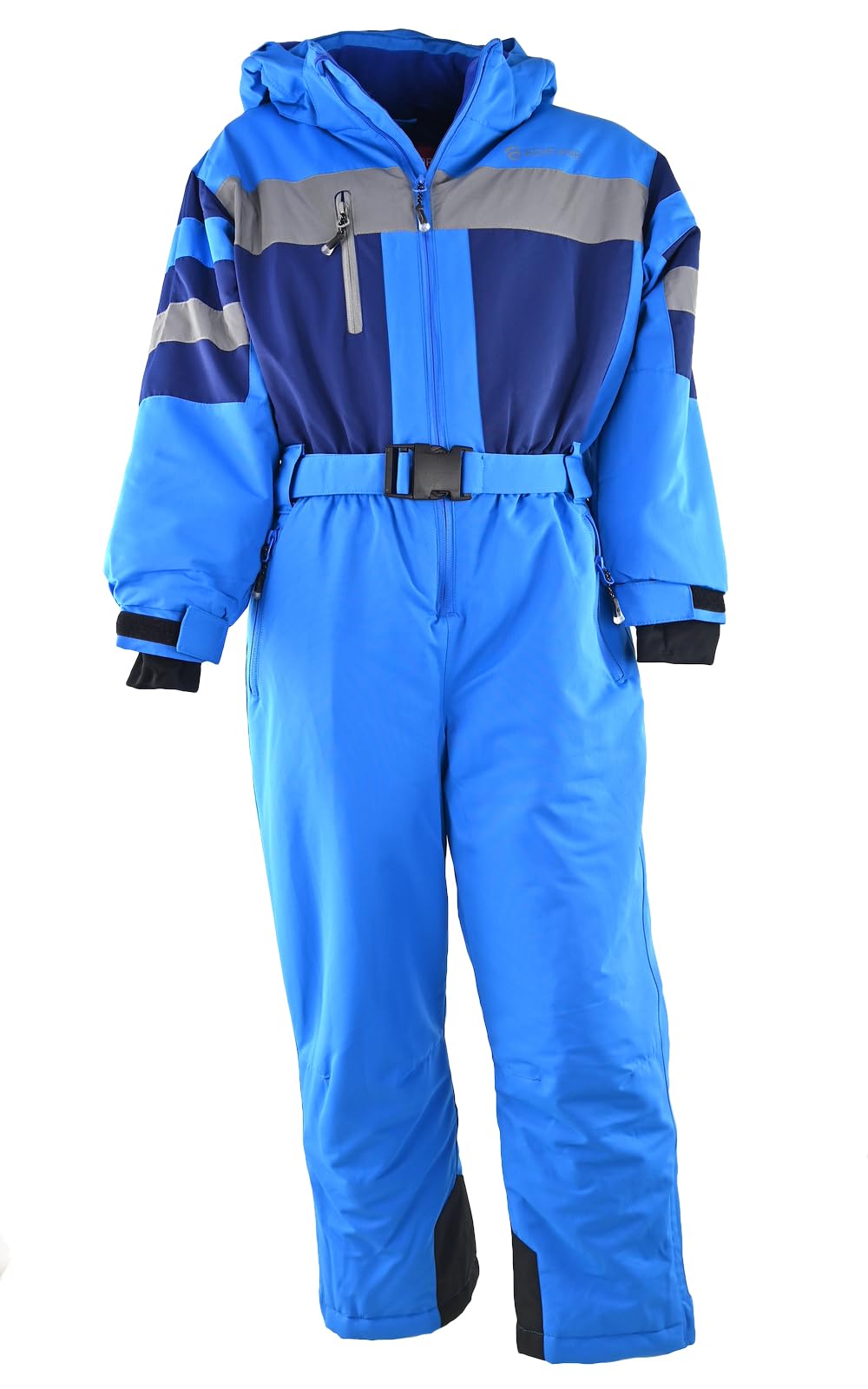 Kinder Schneeanzug Schneeoverall Jungen Gefütterter Wasserabweisender und Windfester Einteiliges Skianzug Skioverall Größe 140-164 012blau