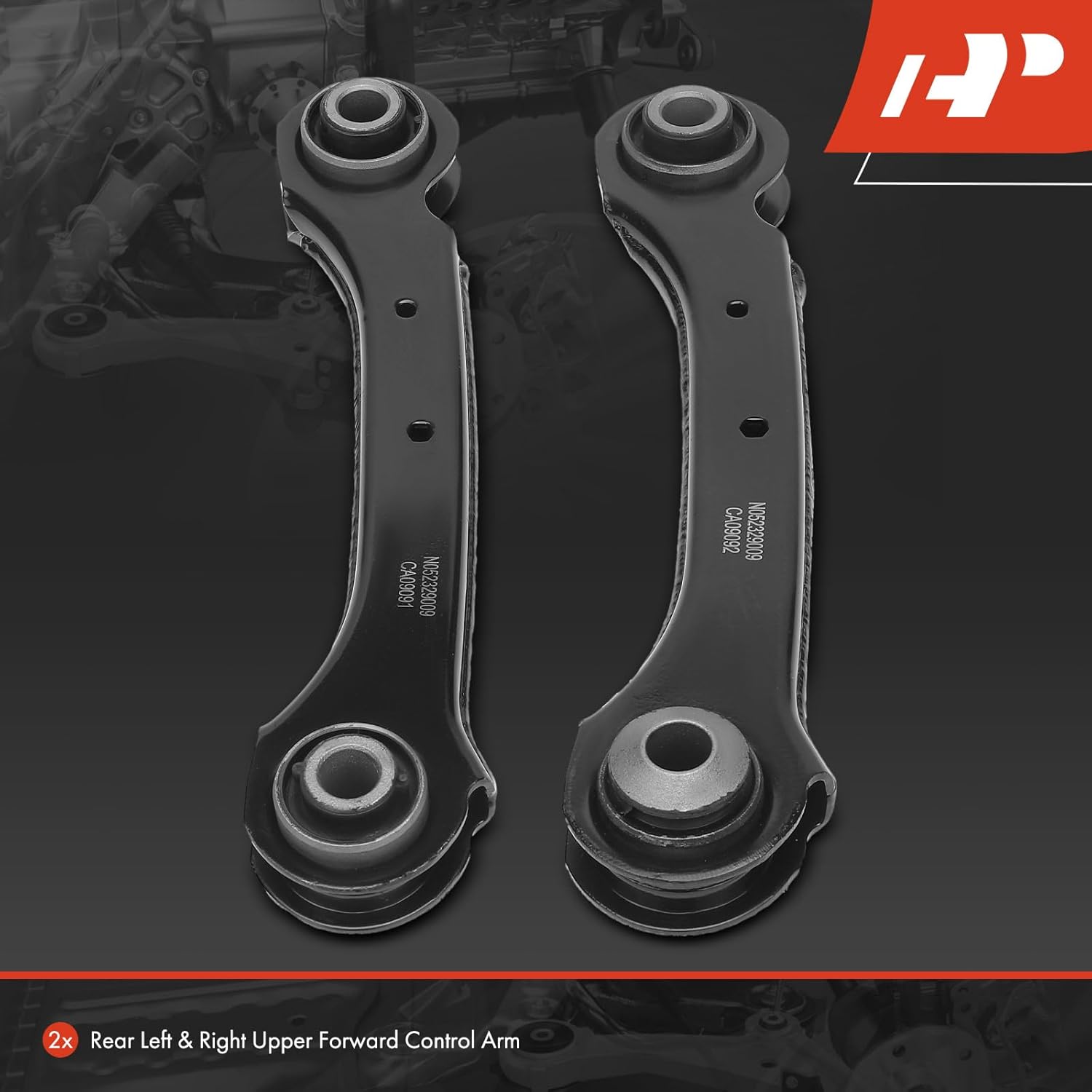 A-Premium 2 x Rear Upper Forward Control Arm, with Bushing, Compatible with Chevrolet Malibu 2016-2019 & Buick Regal Sportback 2018-2020