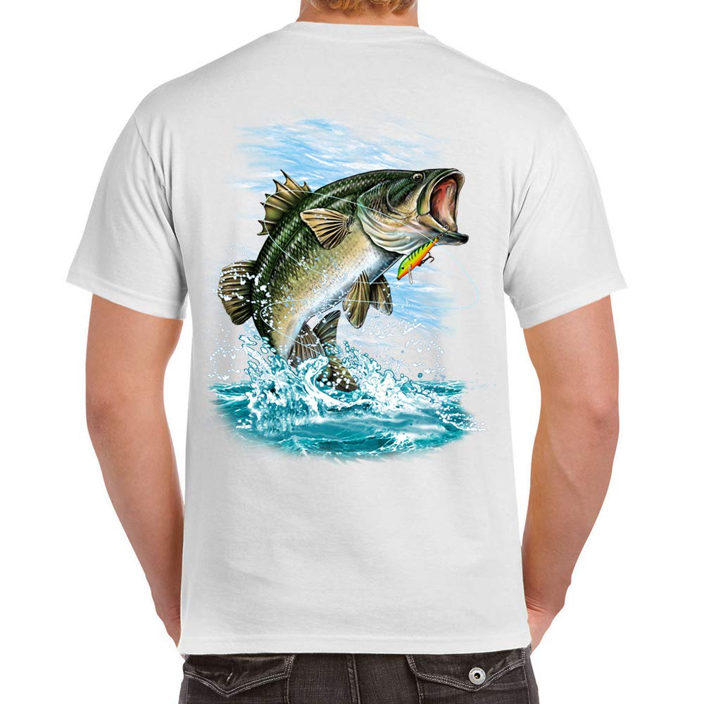 GAMEFISH USAGAMEFISH USA Adult 100% Cotton Supersoft Bass Fishing T Shirt