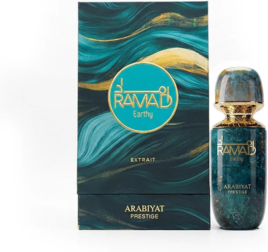 Arabiyat Prestige Ramad Earthy Extrait de Parfum 100 ml para hombre y mujer (unisex) | Fabricado en los Emiratos Árabes Unidos