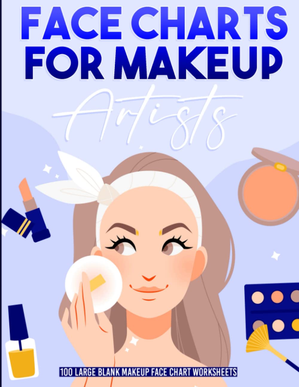 Buy Face Charts For Makeup Artists 100 Large Page Size with Opens and