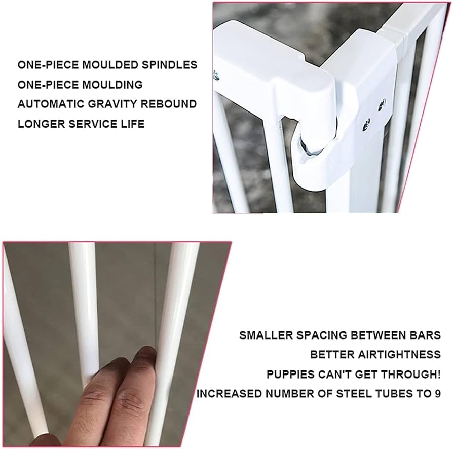 犬用自動閉鎖ゲート Amazon.co.jp: 犬用階段ゲート、多機能犬用ゲート、掘削なし、90