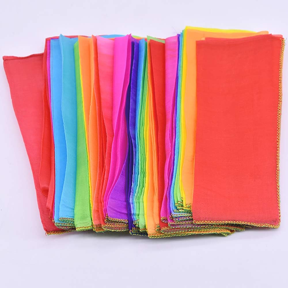 Enjoyer Rainbow Silk Streamer Multicolor Magic Tricks Scarve Appearing Magic Gimmick Magician Accessories Stage Props (1000cmX25cm)