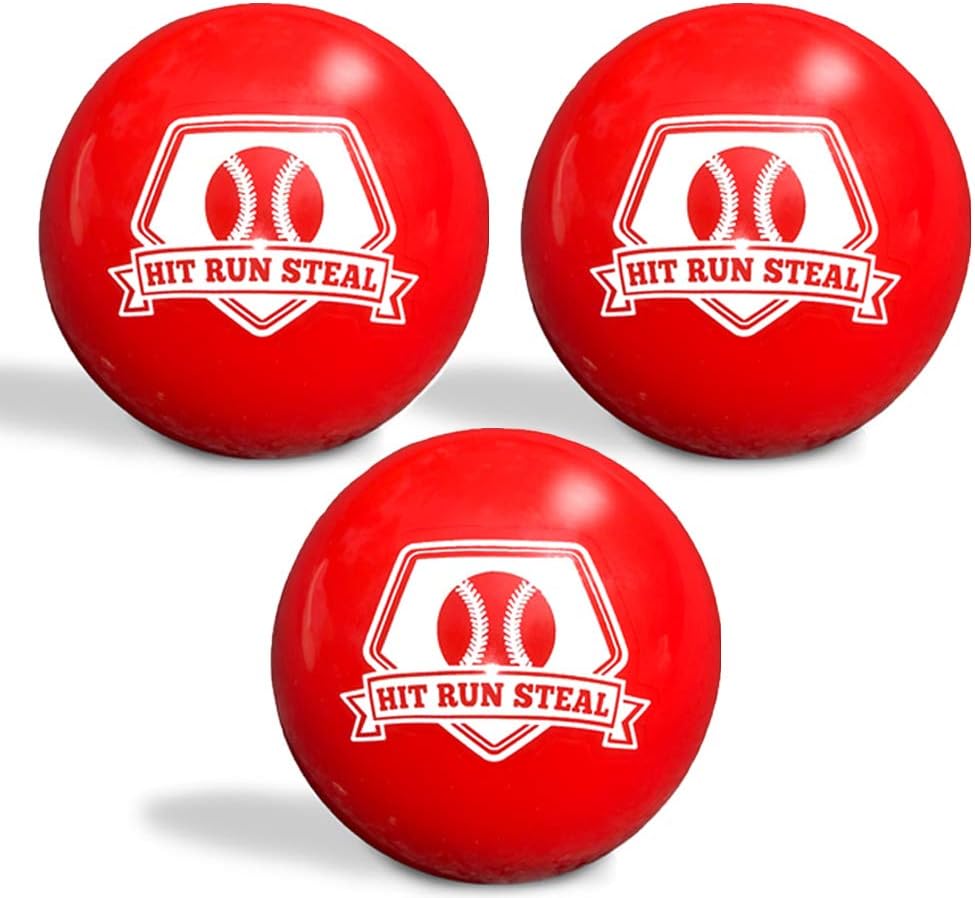 Hit Run Steal Weighted Balls for Batting and Pitching Practices. Get Instant Feedback and Improve Power, Strengthen Muscles and Control with Weighted Ball for Baseball/Softballs Training