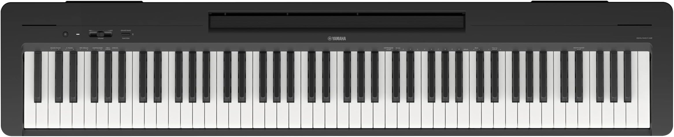 Yamaha P-143BT P-Series Electronic Piano, Bluetooth Compatible, 88 Keys, Professional Touch, Compact, Portable, App, Black