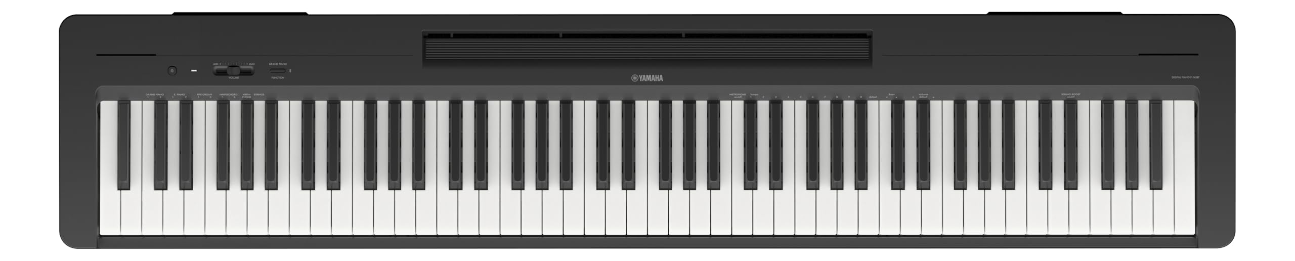 ヤマハ YAMAHA 電子ピアノ P-143BT Pシリーズ Bluetooth対応 88鍵盤 本格的タッチ感 コンパクト 持ち運び アプリ ブラック