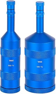 ULIJTH Botella de aceite para bicicleta, depósito de aceite para bicicleta de carretera, aleación de aluminio de alta resistencia, botella de almacenamiento de aceite de bicicleta de montaña