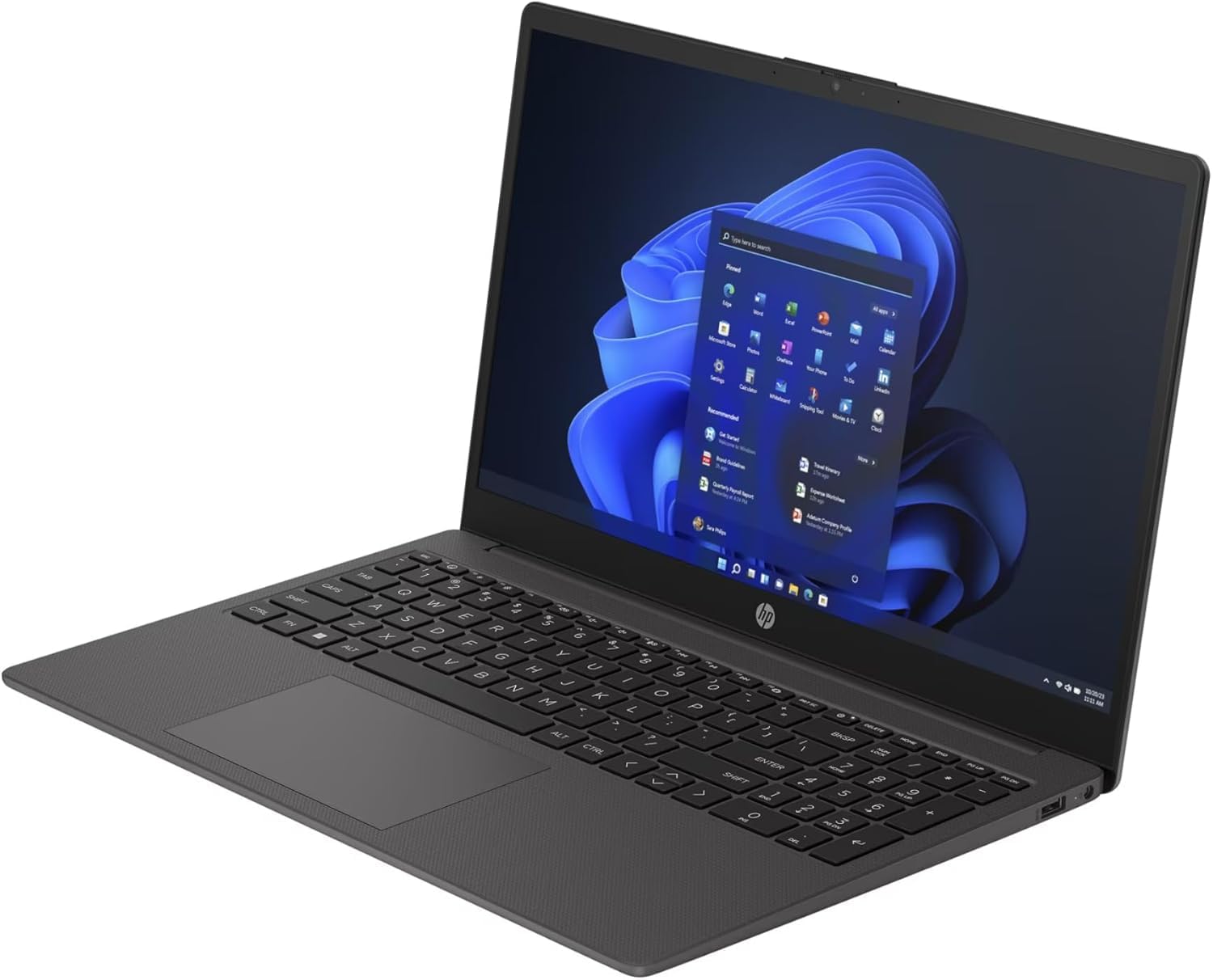 HP 250 G10, Notebook Pc portatile Intel Core i7-1355u 5.0 Ghz, Ram 16Gb, SSHD 512Gb, Display 15.6" Full Hd, Windows 11,Libre Office,pronto utilizzo,Garanzia italia