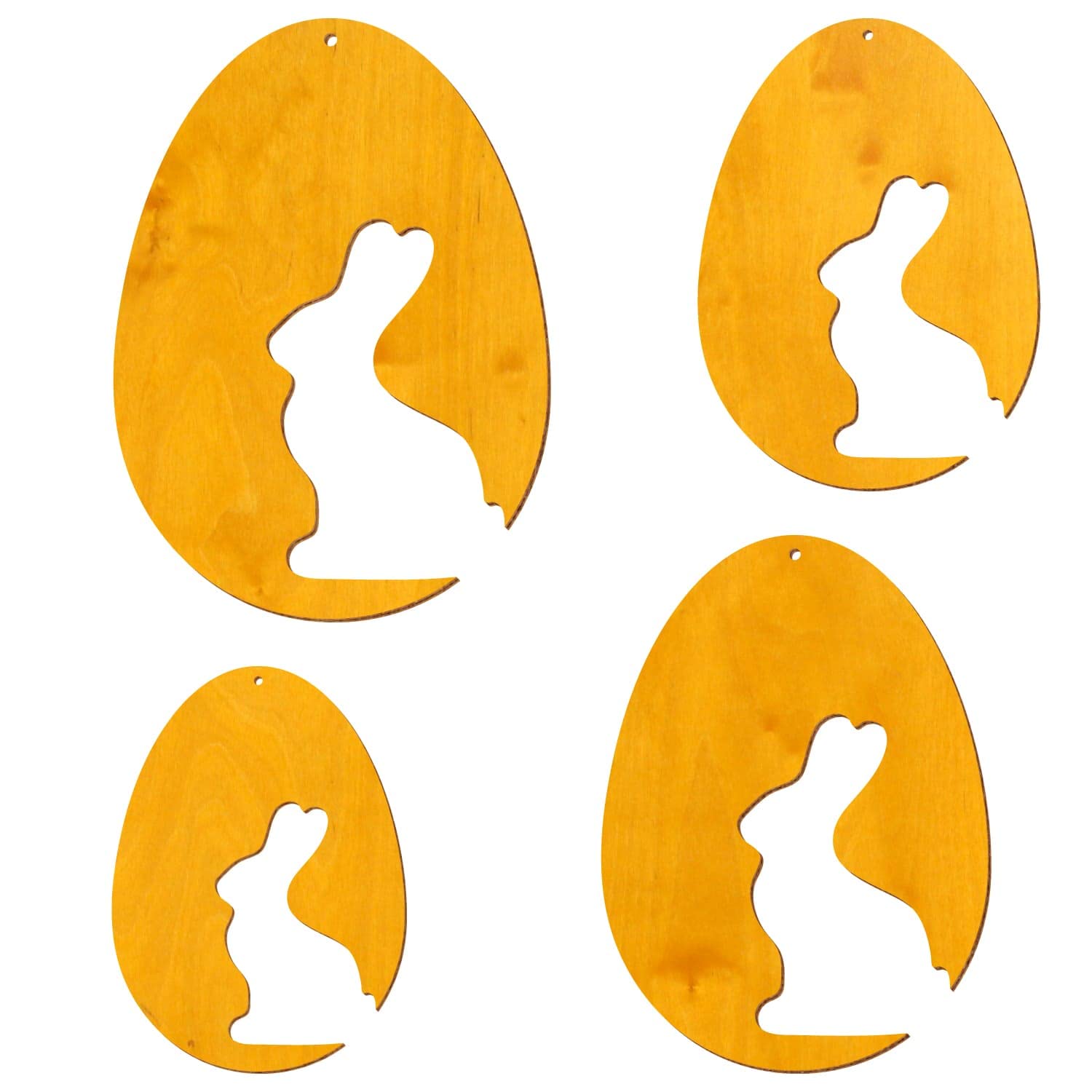 Uova di Pasqua in legno colorato V2 – Limone – Decorazione fai da te per Pasqua, motivo uova di Pasqua, motivo 8, altezza (dimensione): 49 cm di altezza