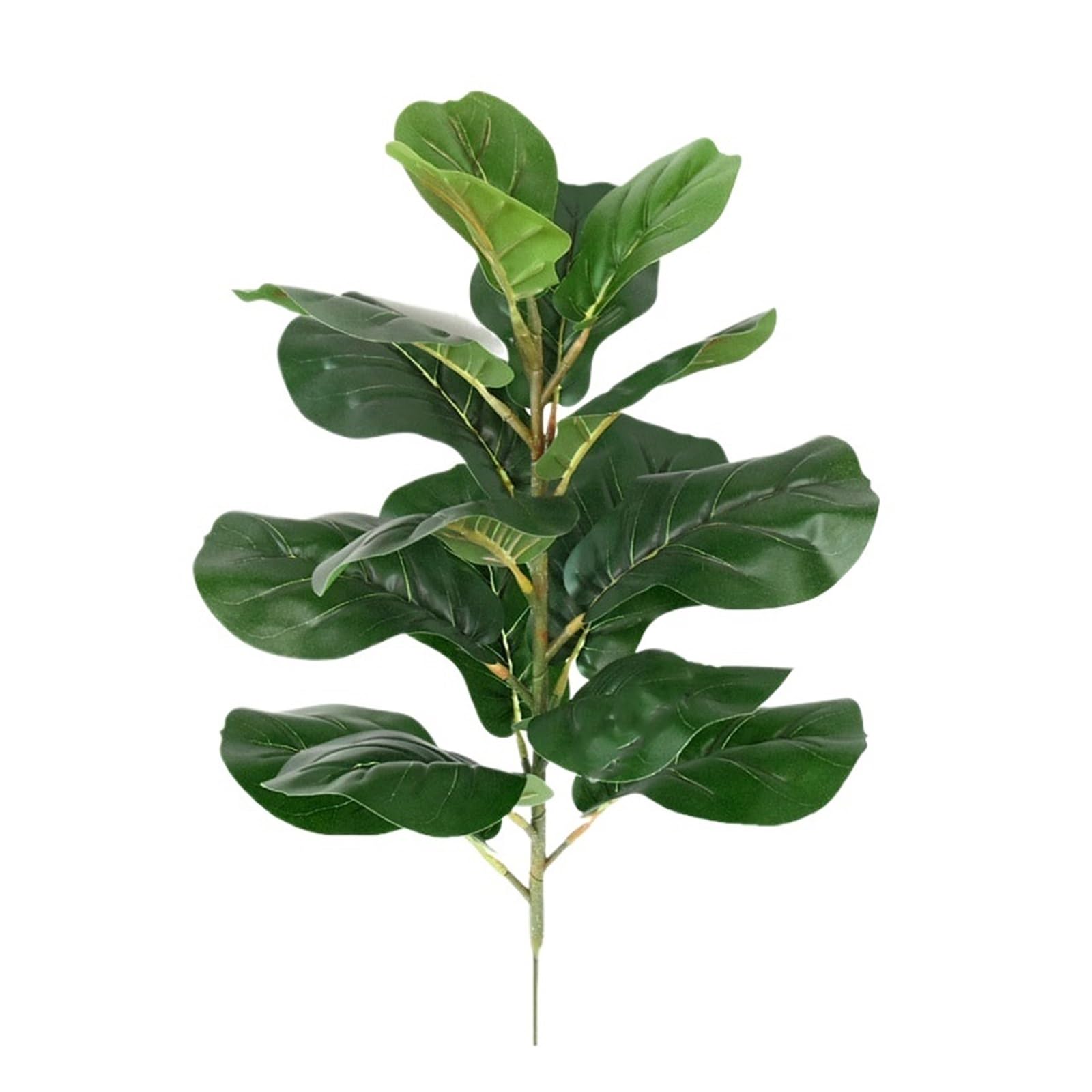 Künstliche Tannenzweige 150 cm großer tropischer Baum, künstliche Ficus Lyrata-Pflanze, Zweige, Kunststoff, Blätter for Home Office Shop Decor(50cm)
