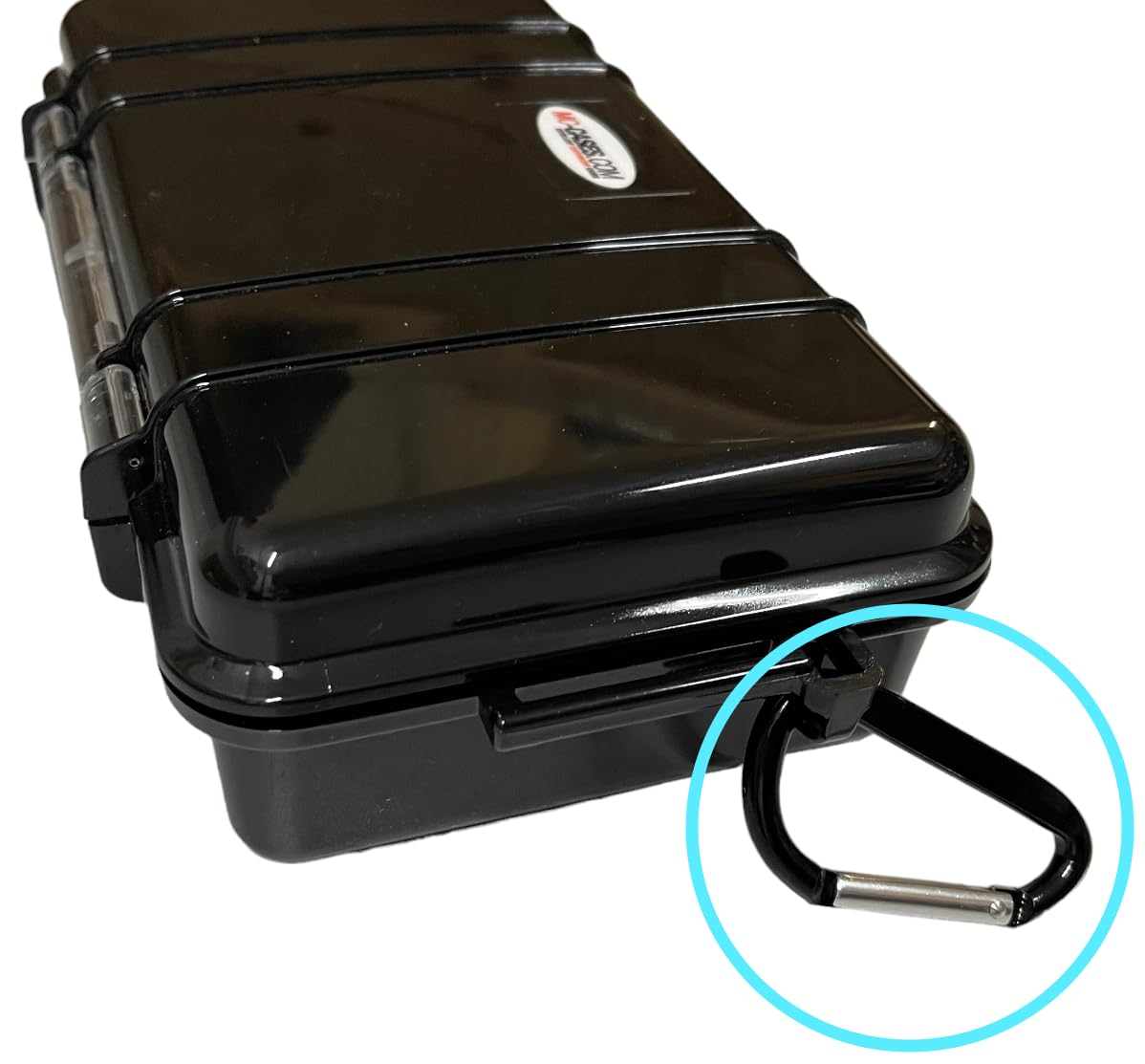 kompakte Uhrenbox für bis zu 3 Uhren - Wasserdicht - Extrem geschützt - Made in Germany - Luxery Line carbon Style - hochglanz schwarz - Perfekt für Reisen