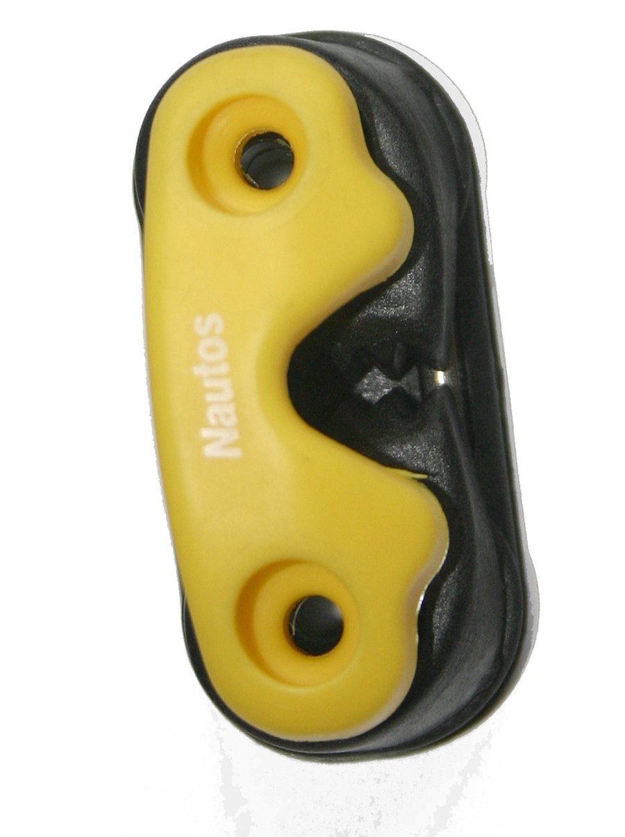 Nautos 91025 TY-Composite, 2 Row Ball Bearing cam Cleat with Yellow fairled