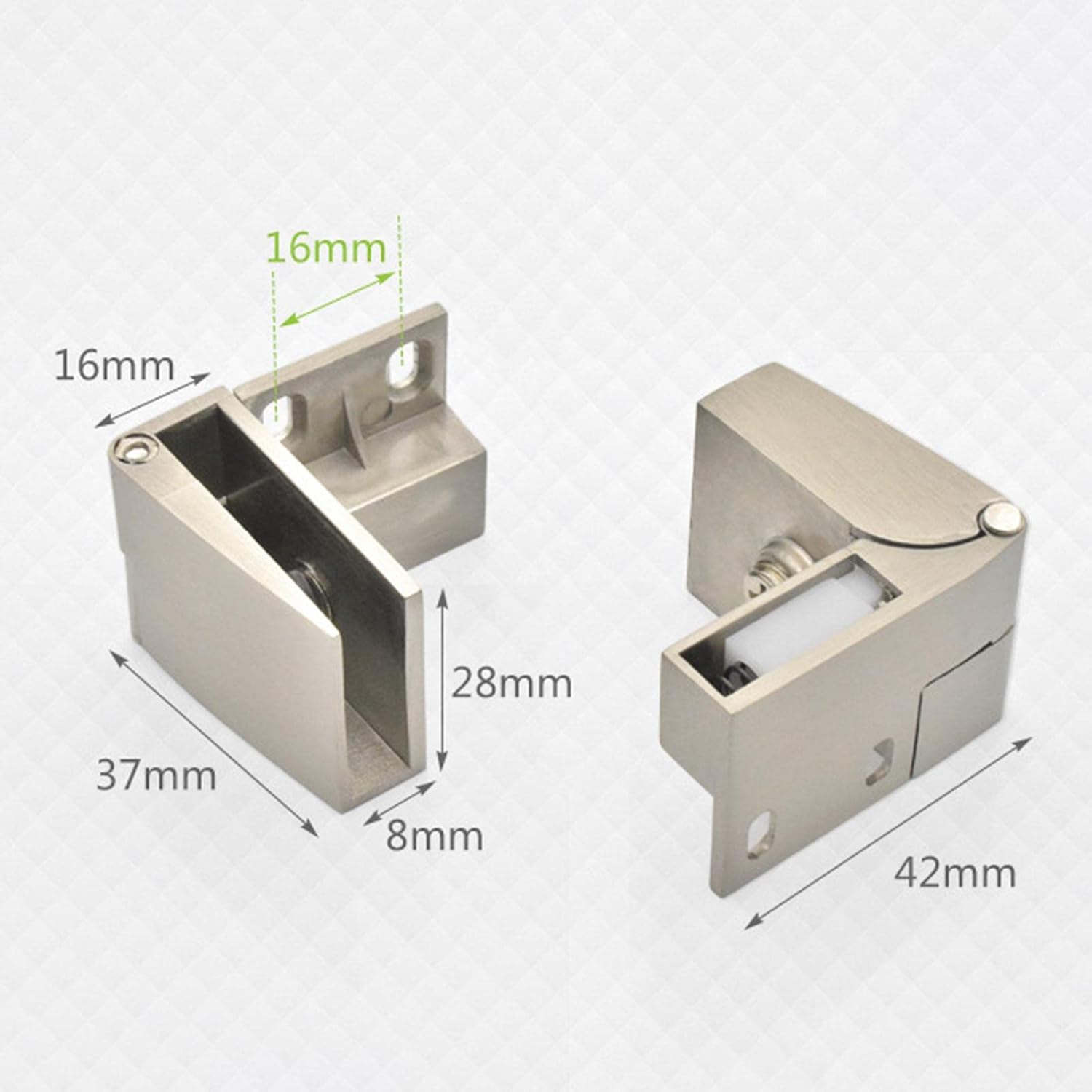 ECOMISTIQ® Glass Door Hinge Cabinet Hinges Heavy Duty with Screws Wardrobe Cupboard Light Gold|Hinges|Cabinet Hardware|Hardware|Home Improvement