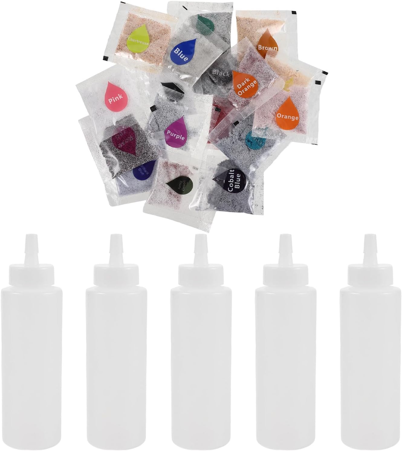 YARNOW 18pcs Tie Dye Powder Refills, Bright Fabric Dye