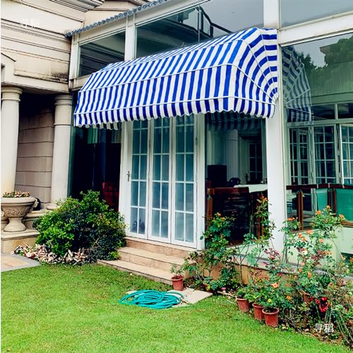 Auvent rétractable en polyester incurvé pour terrasse et balcon extérieur imperméable