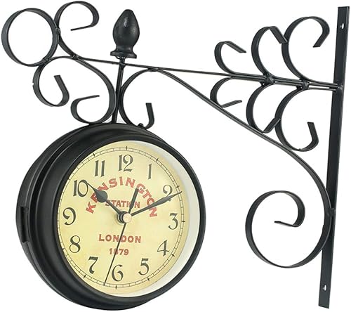 Miniatura 1 de Relojes de pared decorativos reloj de pared grande de doble cara para sala de estar, decoración del hogar y oficina