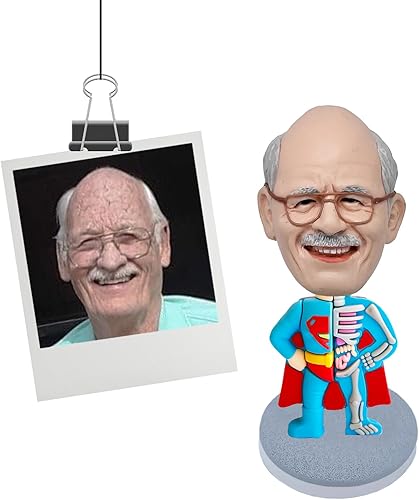 Miniatura 20 de Figuras personalizadas de golfista Bobblehead, regalo para hombre, regalos personalizados para el día de San Valentín de fotos Golfer