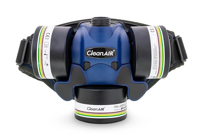 The Mask Lab - CleanAir- Chemical 3F Powered Air Purifying Respirator with CA10G Long Protective Hood and A1B1E1 P3 Filter