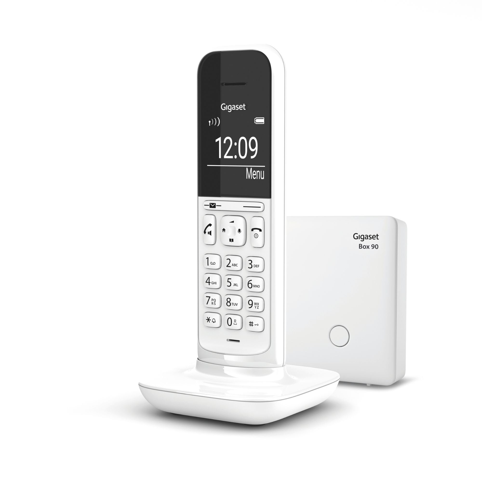 Gigaset CL390 Telefono Cordless, Funzione Black List e "Non disturbare", Vivavoce, Display Ampio, Bianco, Standard [Versione Italiana]