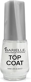 BARIELLE Top Coat - High Shine Top Coat Infused with Vitamin E, Garlic & Horsetail Extract .47 oz.