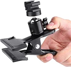 Wandisy Photo Studio Backdrop Clamp Metal Ball Head Cold Shoe Bracket with 1 4 Thread Wandisy Photo Studio Backdrop Clamp Metal Ball Head Cold Shoe Bracket with 1 4 Thread