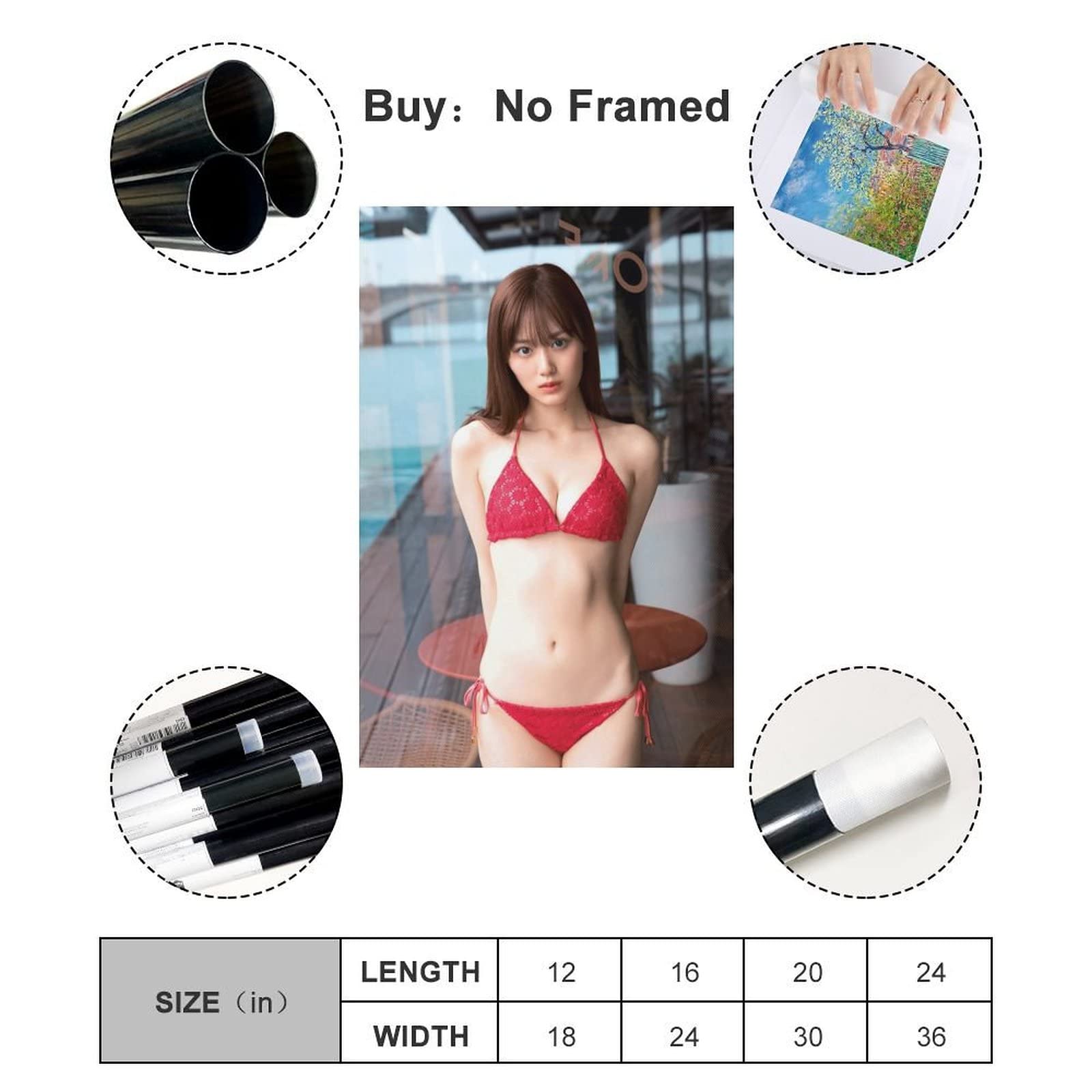 山下美月 ポスター　5点セット 山下美月“爽やかな彼女感”ポスター解禁 『WHITE graph』特典が全4種類