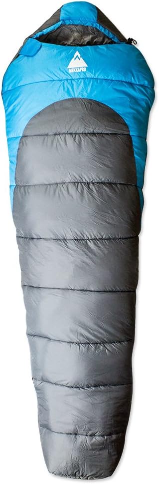 MEKKAPRO Three Season Ultra Lightweight Mummy Sleeping Bag +20°F - Sequoia Compact Camping Hiking Backpacking