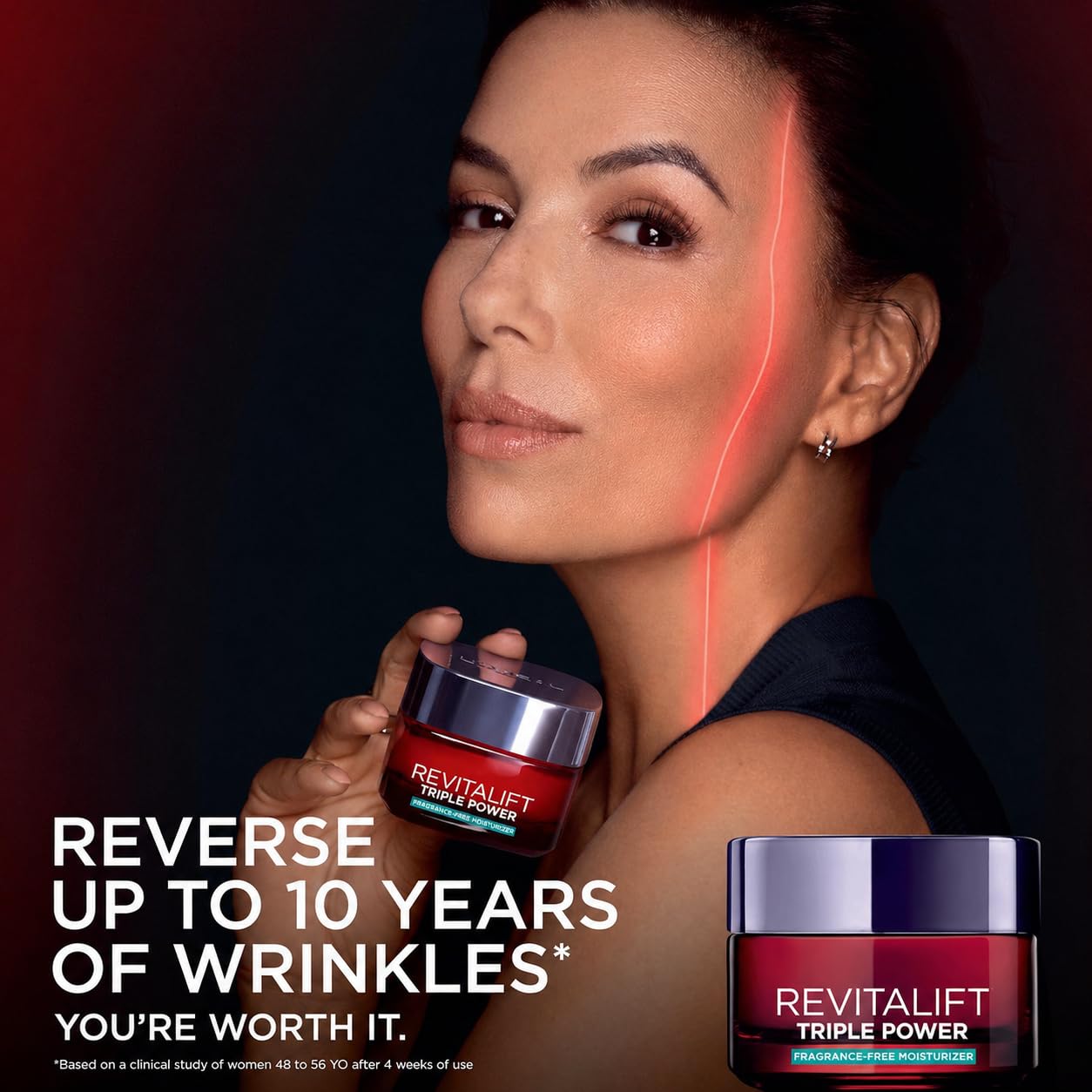 Triple Power Anti-Aging Feuchtigkeitspflege für das Gesicht – Pro-Retinol, Hyaluronsäure & Vitamin C – Reduziert Falten – Parfümfrei – 1,7 oz