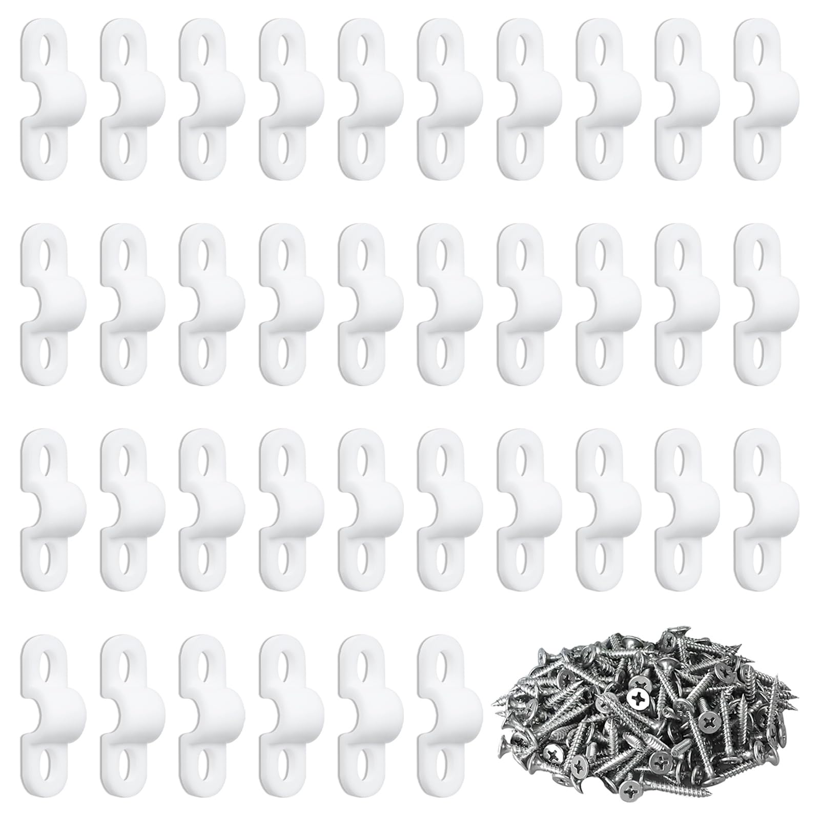 Wire Shelf Clips - 50 Pack for Shelves & Cables -1 Wire Shelf Clips - 50 Pack for Shelves & Cables -1