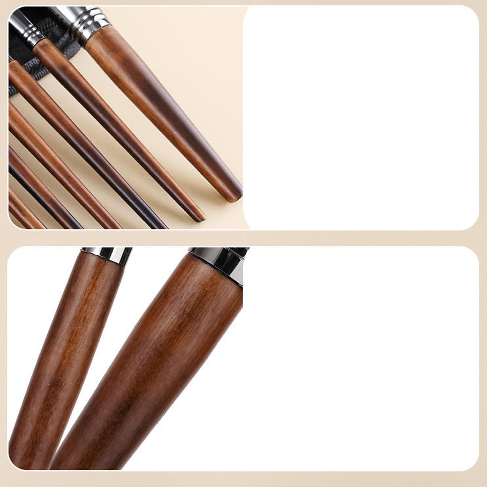 Juego de Brochas de Maquillaje 18 Cosméticos Base Maquillaje Sombra de ojos Brocha alto brillo Suave Profesional(Brow)