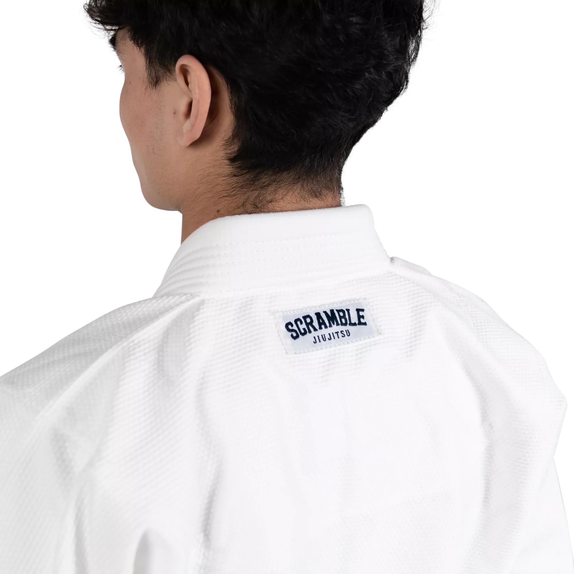 SCRAMBLE Standard Numéro V3 BJJ Gi Blanc