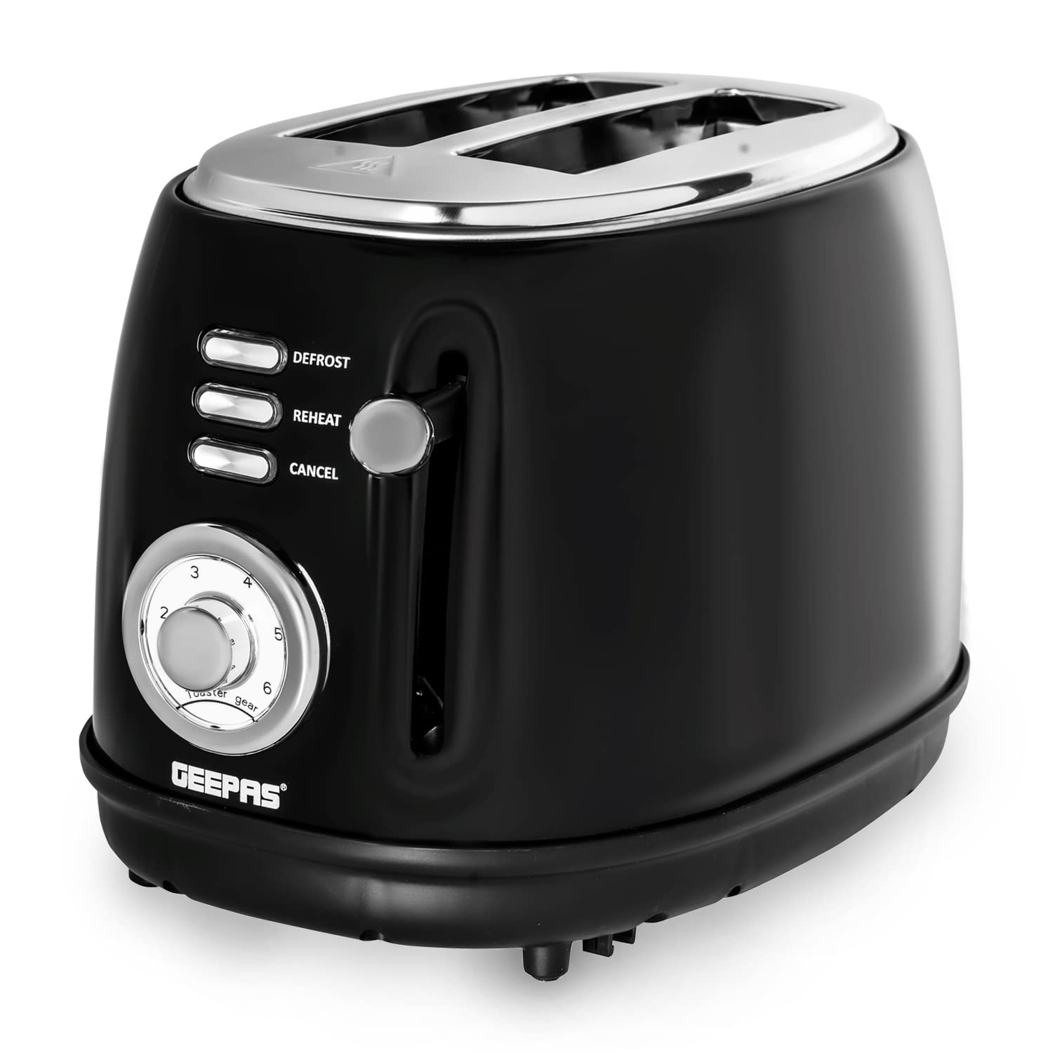 Stainless-steel Bread Toaster with 6 Level Browning Control