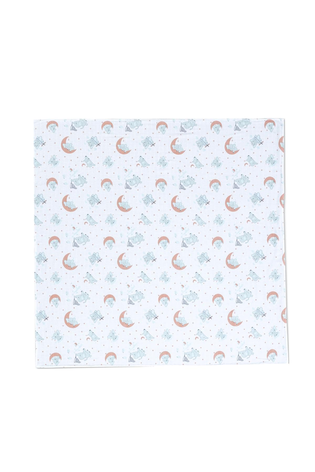 Gezenbebe Hero Müslin Bebek Battaniyesi (120X120) Elephant 120x120 cm