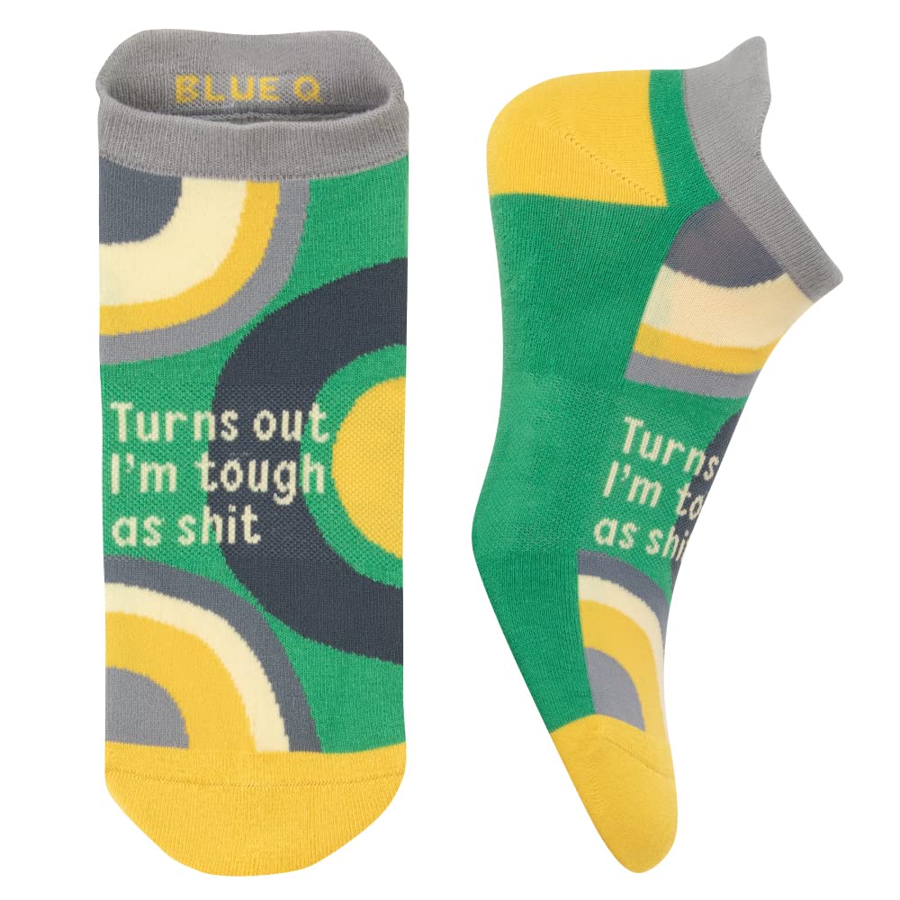 Tough As Sneaker Socks: Turns Out I'm Resilient, Blue, Small-Medium