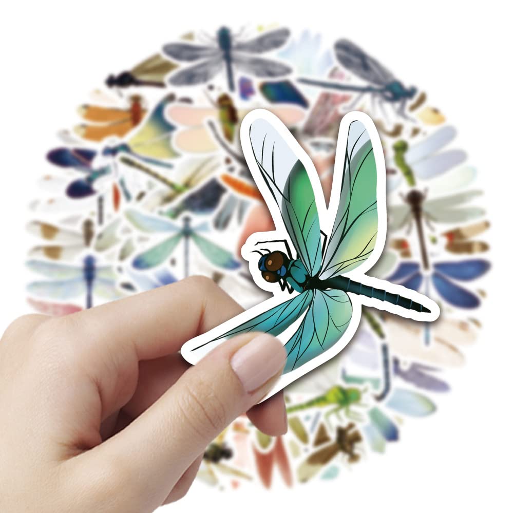50 Pcs Dragonflies Stickers for Kids Teens Adults Boys Girls Gift,Stickers Pack for Laptop,Skateboard,Luggage,Car,Bike - Image 2