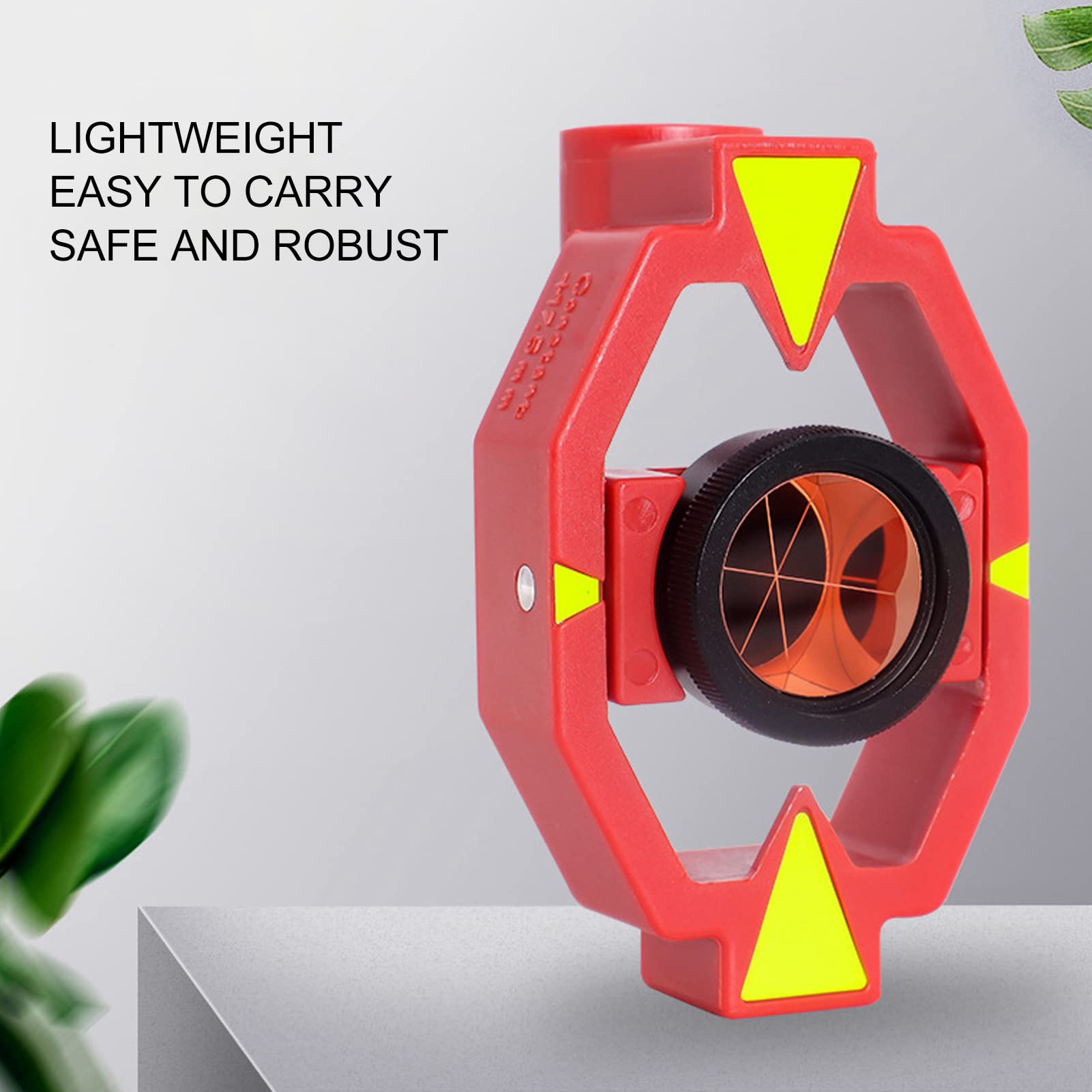 Total Station Mini pryzmat wytrzymały lekki prosty montaż pryzmat z przesunięciem 17,5 mm do stacji Total Station ABS K9 Materiały