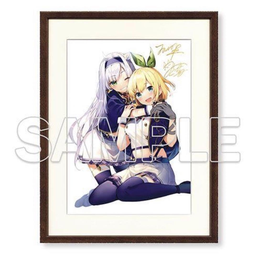 『ロクでなし魔術講師と禁忌教典』著者＆イラストレーター箔押しサイン入り複製原画 ロクでなし魔術講師と禁忌教典』著者＆イラストレーター箔押し