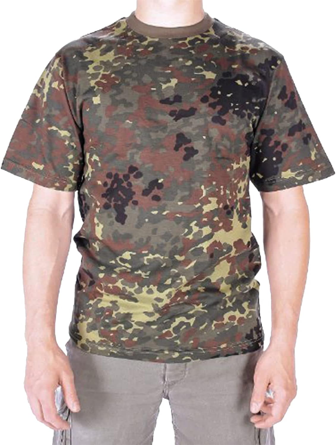 Mil-Tec Camo Crewneck Men's Cotton T-Shirt