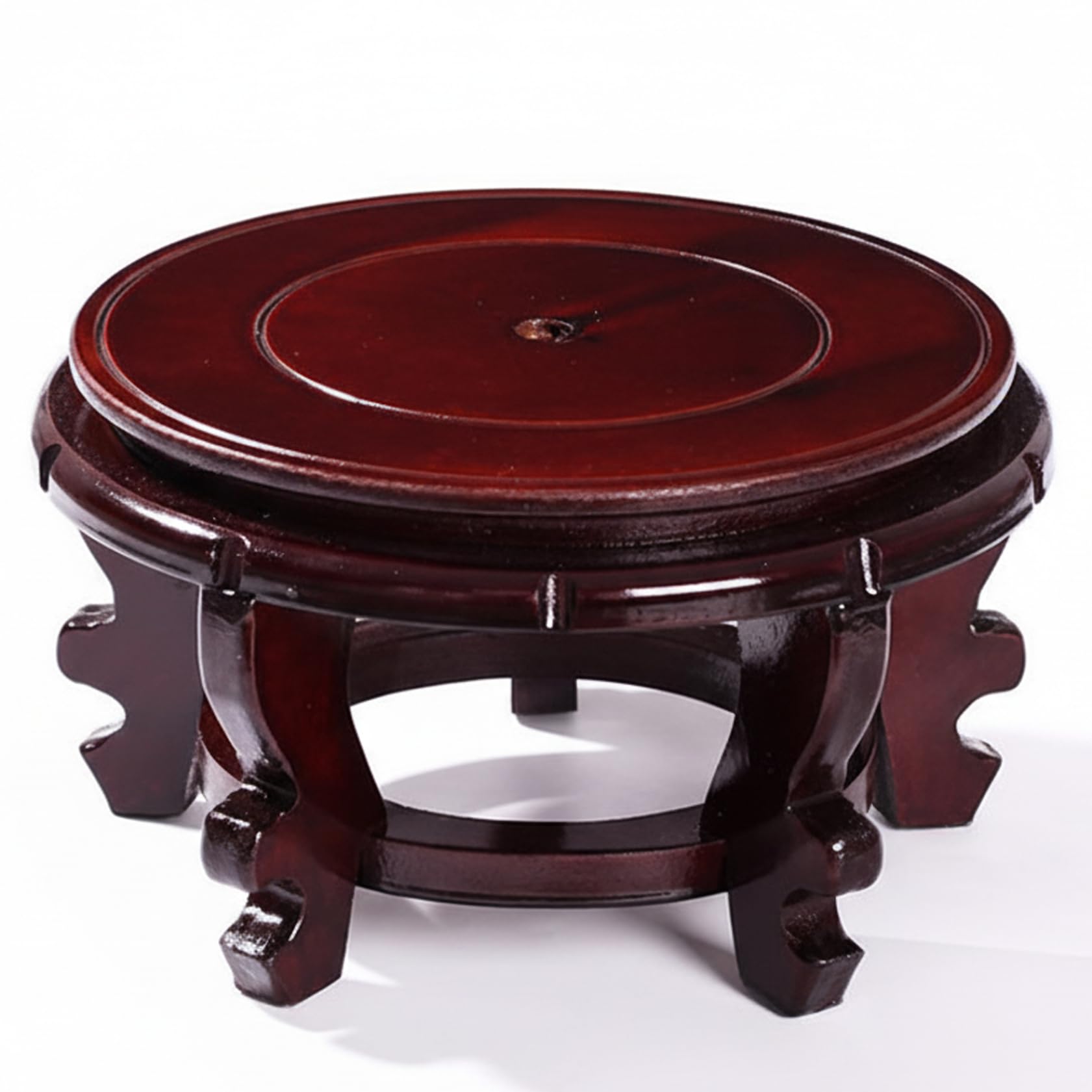 Wxyestna Wood Pedestal Stand 20cm Round Wooden Plant Stand Indoor for Vases Fishbowls Decorative Display Supports 110 Lbs