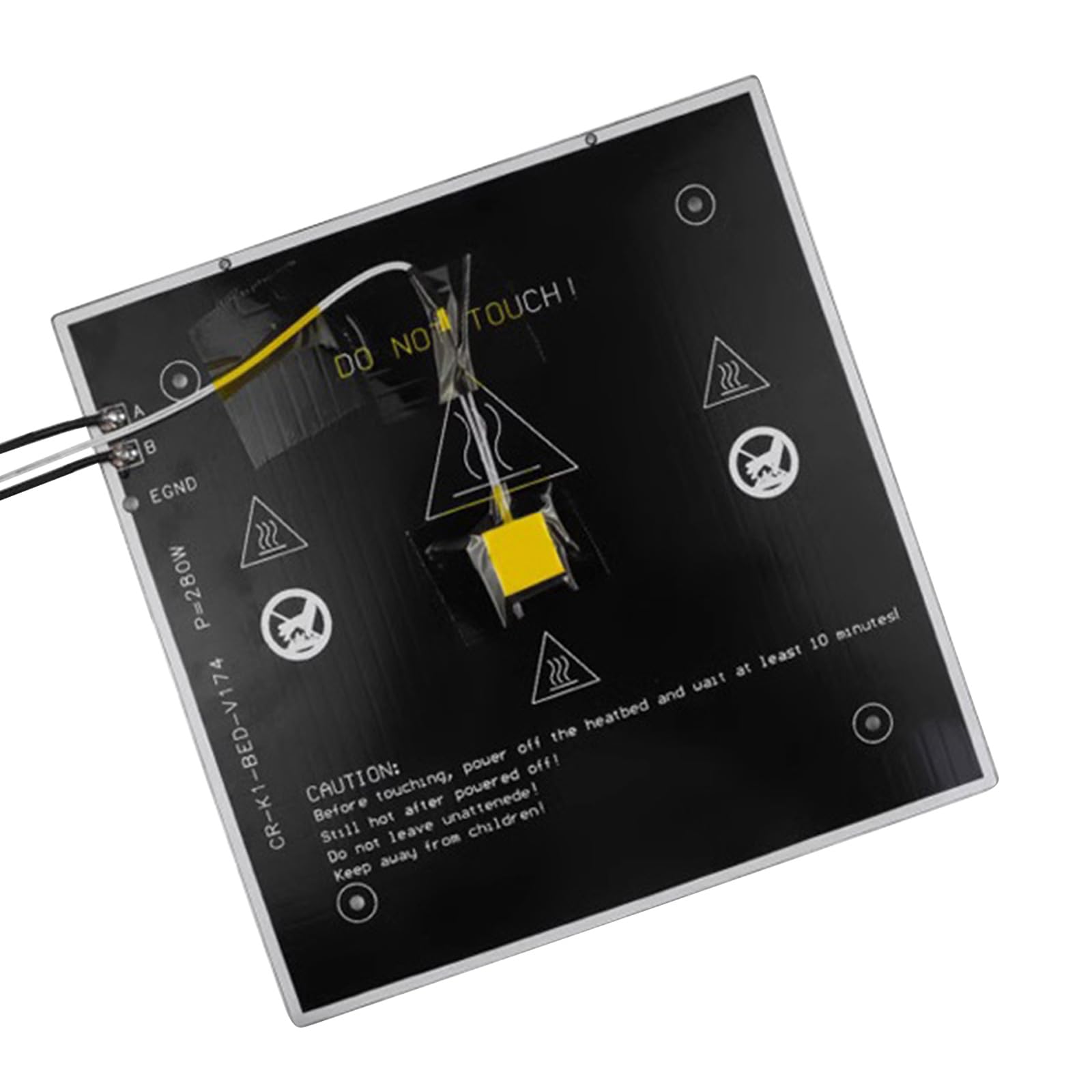 Plataforma de cama térmica de aluminio de 235 x 235 mm, placa magnética de aluminio para actualizaciones y mantenimiento de impresoras 3D
