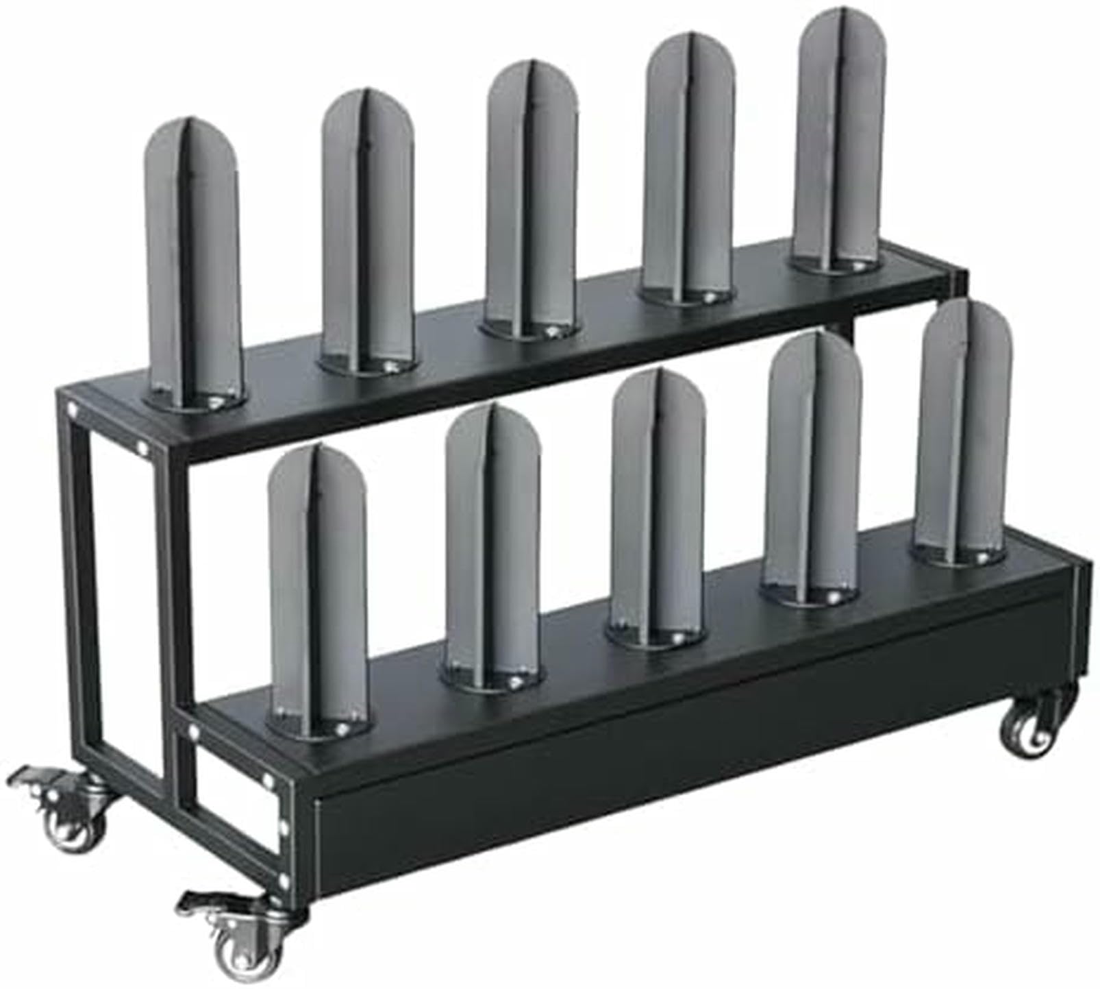 Chariot pour rouleaux en vinyle en acier pour éviter les plis du cuir