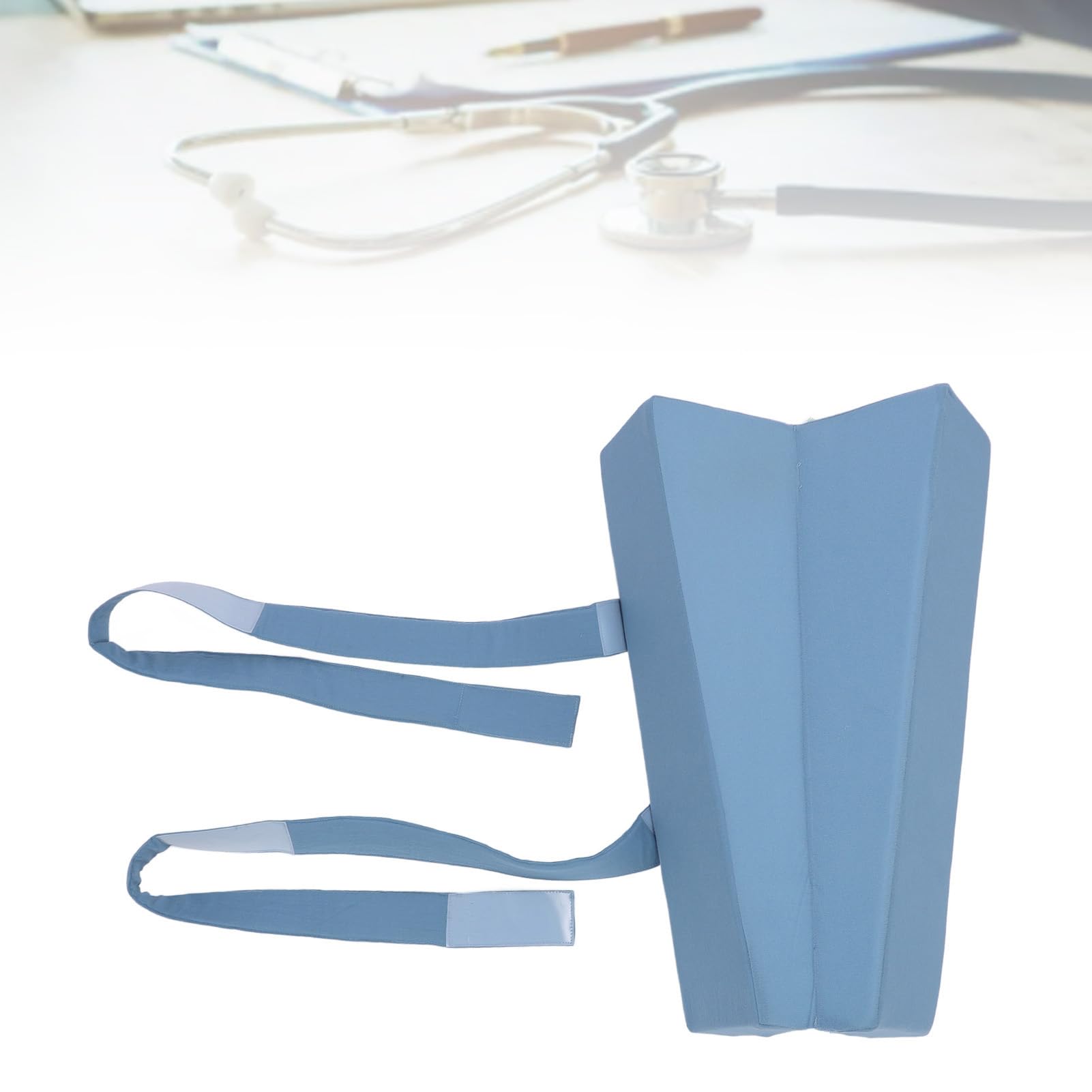 Pilipane Almohada Separadora De Piernas con Correas Cojín De Soporte De Rodilla De Cuña Plegable para Hombres Mujeres Oficina En Casa Ajuste Universal Esponja De Algodón Lavado