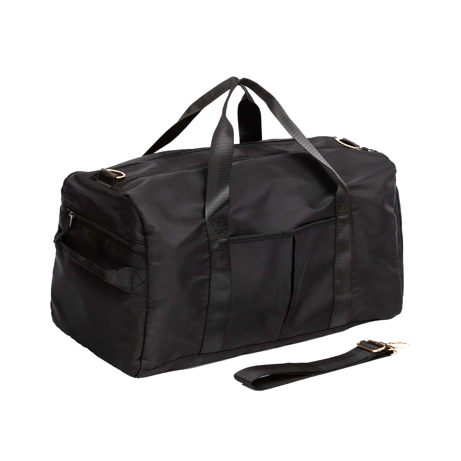 SYLLIA Sports Duffel Bags with Cosmetic Gym Bag for Women Men Travelling Waterproof Bag with Wet Pocket and Shoe Compartment