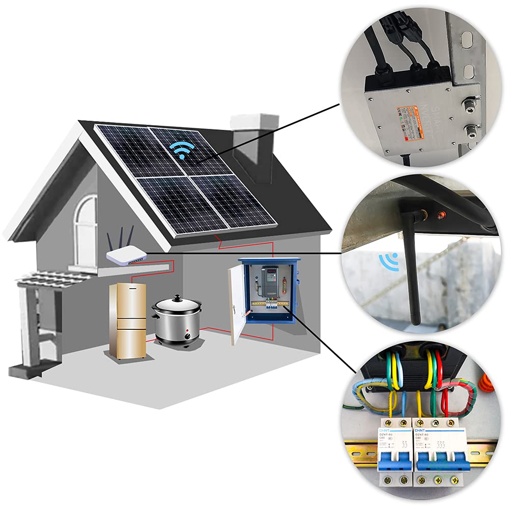 Y&H 700W MPPT Inverter di rete DC26-46V a AC220V griglia solare cravatta Micro Inverter MPPT da per pannelli solari da 30V 36V Centrale elettrica a balcone